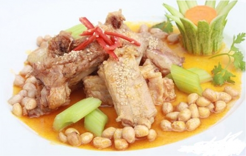 Cách làm món sườn nấu đậu phộng thơm ngon