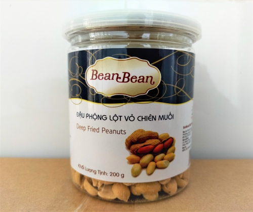 Đậu phộng tách vỏ chiên muối hũ 200g